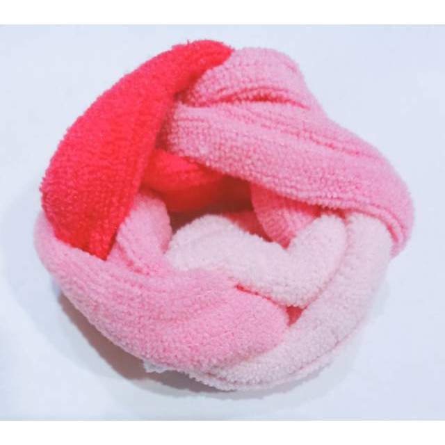 Ikat rambut gulung lilit 4 isi 6 pcs.