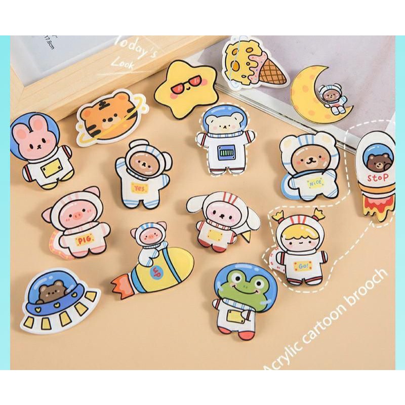 PIN ACRYLIC IMPORT KARAKTER ANAK COWOK/BROS ANAK LAKI LAKI/PIN ACRYLIC UNTUK TAS ANAK COWOK/PIN ASTRONOT UNTUK ANAK LAKI LAKI/PIN ACRYLIC MURAH