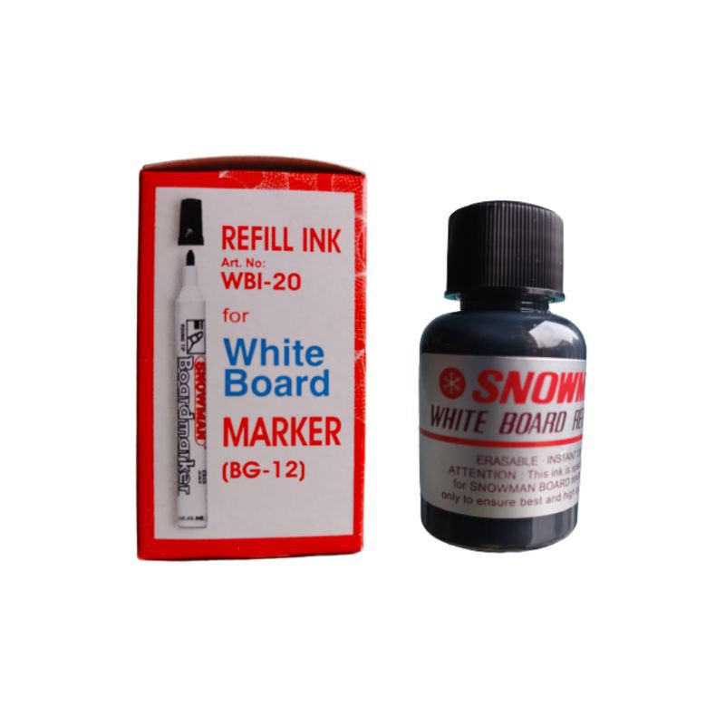 

Refill Ink Tinta Spidol Snowman White Board Marker