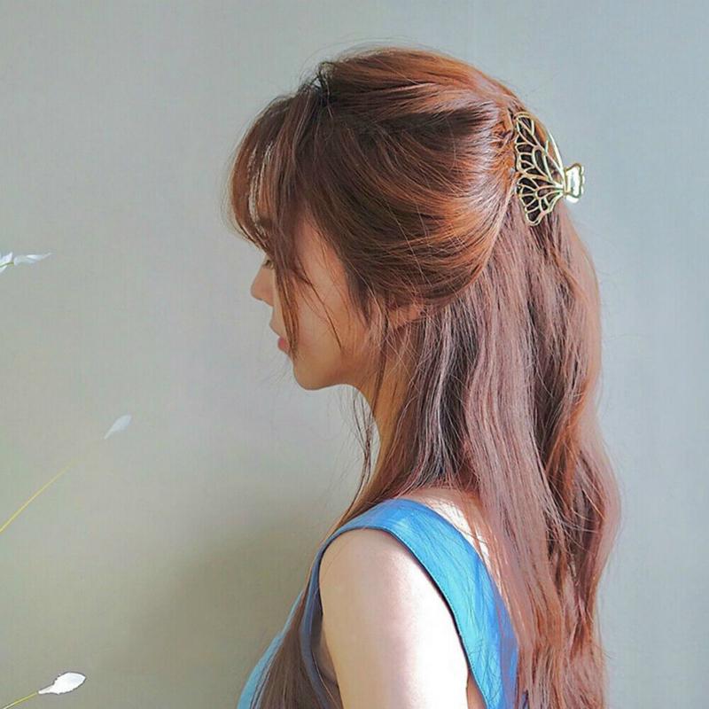 [Women Metal Creative Hair Clips] [Girls Korean INS Style Hair Claw] [Ladies Simple Casual Hair Claw]