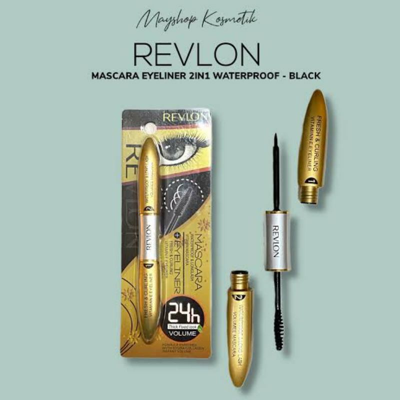 Eyeliner + maskara revlon 2in1 / Set eyeliner dan maskara
