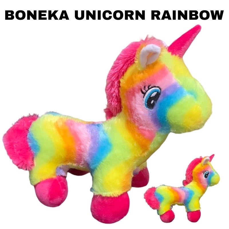 BONEKA KUDA PONI RAINBOW / BONEKA LITTLE PONY RAINBOW / BONEKA UNICORN RAINBOW