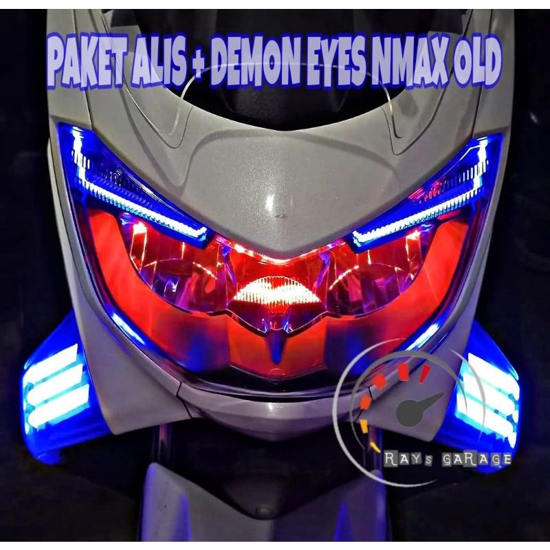 Bonus demon devil eye lampu alis motor nmax old alis nmax old super terang no bintik lampu alis nmax