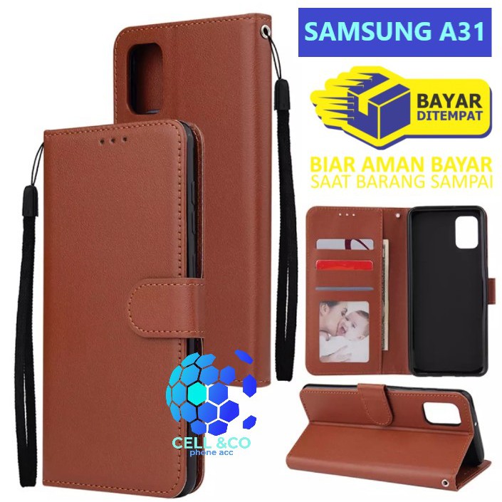 Flip cover SAMSUNG A31 Flip case buka tutup kesing hp casing flip case leather wallet