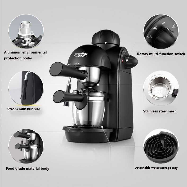 C-POT Mesin Kopi Semi Automatic Espresso Machine 240ml CRM2008