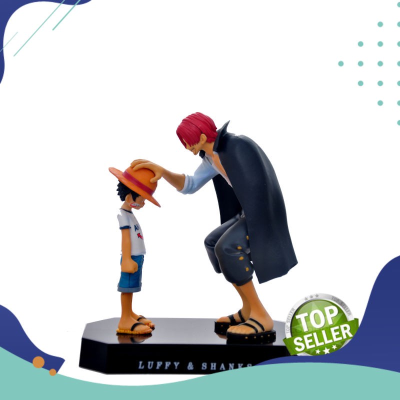 Action Figure Import 18 Cm One Piece Ukuran Besar Monkey D Luffy Shanks Action Figure Anime Pvc Brin