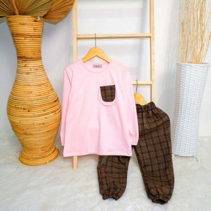 (1-5 TAHUN)SET JOGGER NOONA SETELAN ANAK PEREMPUAN BY BOBO KIDS