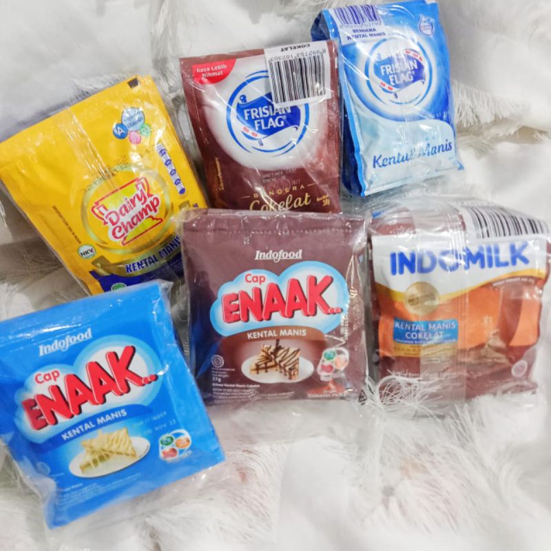 

Jingga® SKM renteng Indomilk / Frisian flag / Enaak / Dairy champ