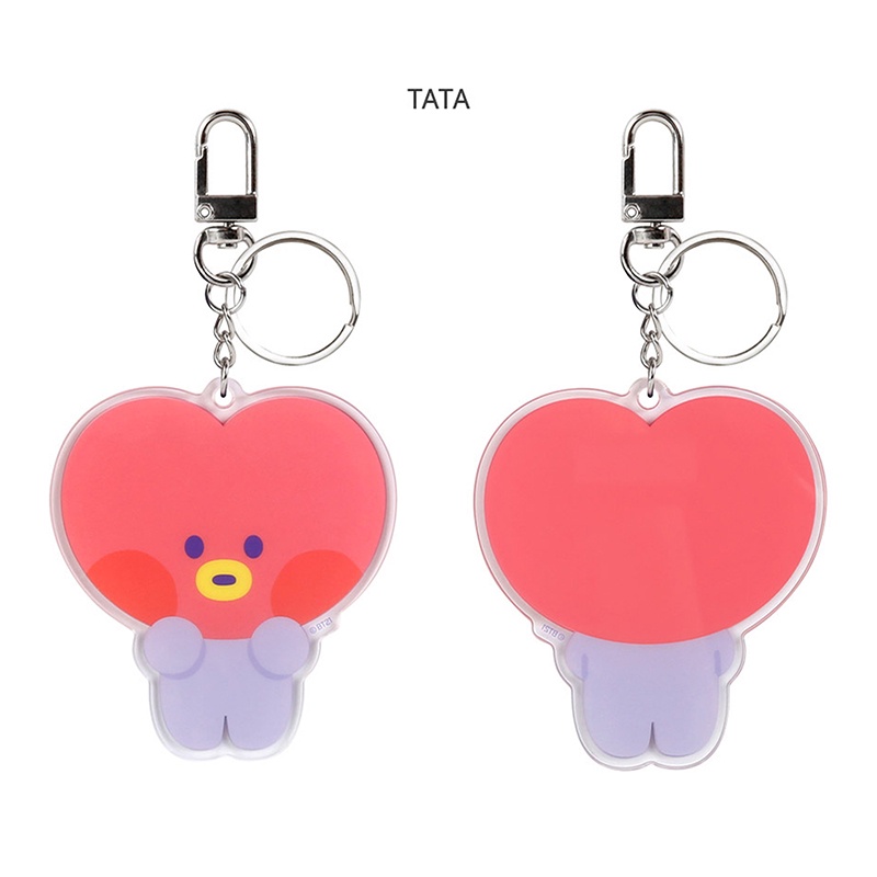 XiaoboACC Gantungan Kunci Boneka Kartun Kpop Idol BTS BT21 Bahan Akrilik