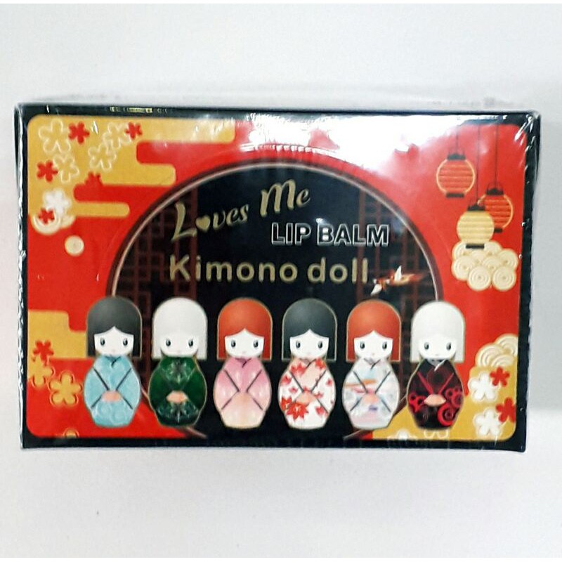 Lipstik Anak Sekolah lipbalm boneka kimono rasa buah