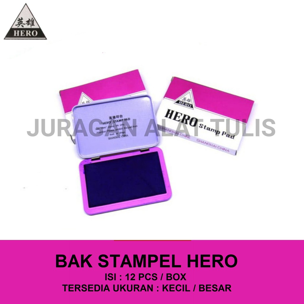 

BAK STAMPEL / BANTALAN STAMPEL / STAMP PAD HERO KECIL / BESAR