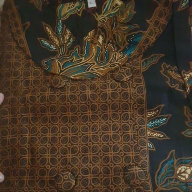 Tunik Batik Ratoe Modern Kode 031 Model Kancing 10 Bhn Katun Batik Mataram Fit To Size S -xxl