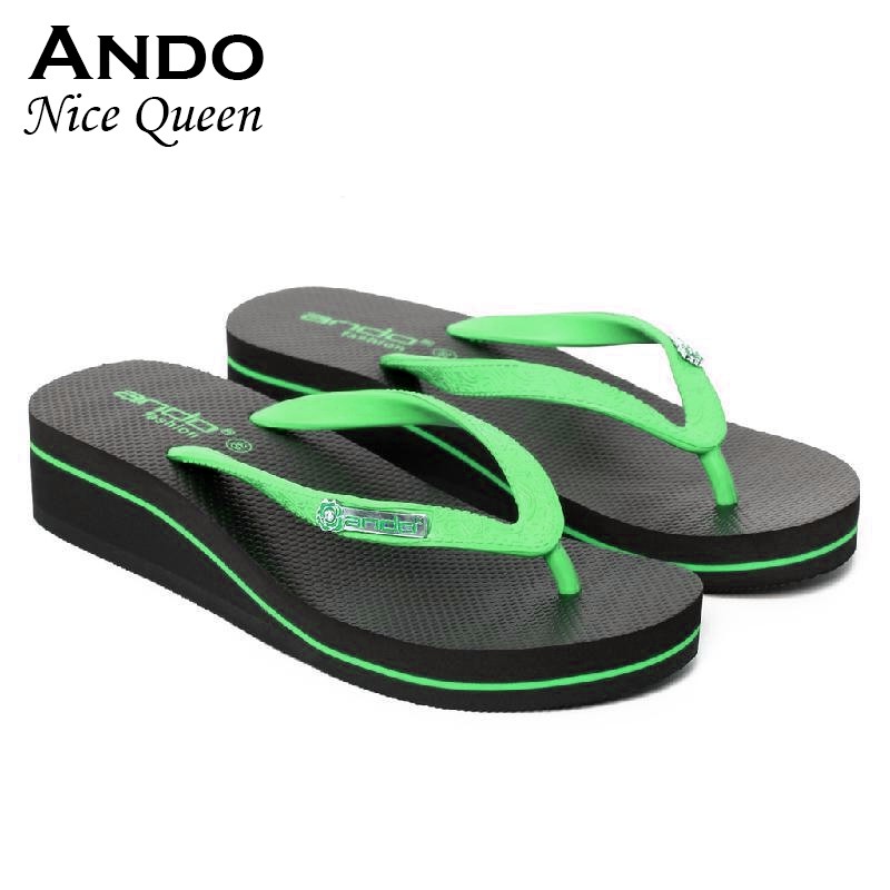 sandal jepit ando nice queen/wedges jepit ando/sandal wedges andi wanita