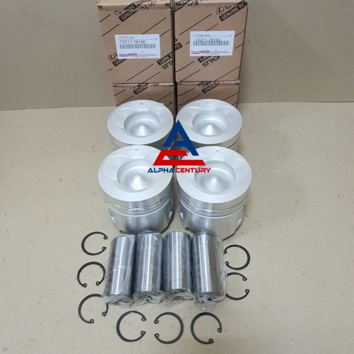 PISTON ASSY 4PCS DUTRO DYNA HT 130 ORIGINAL BAHAN BAJA GARANSI 1 BULAN