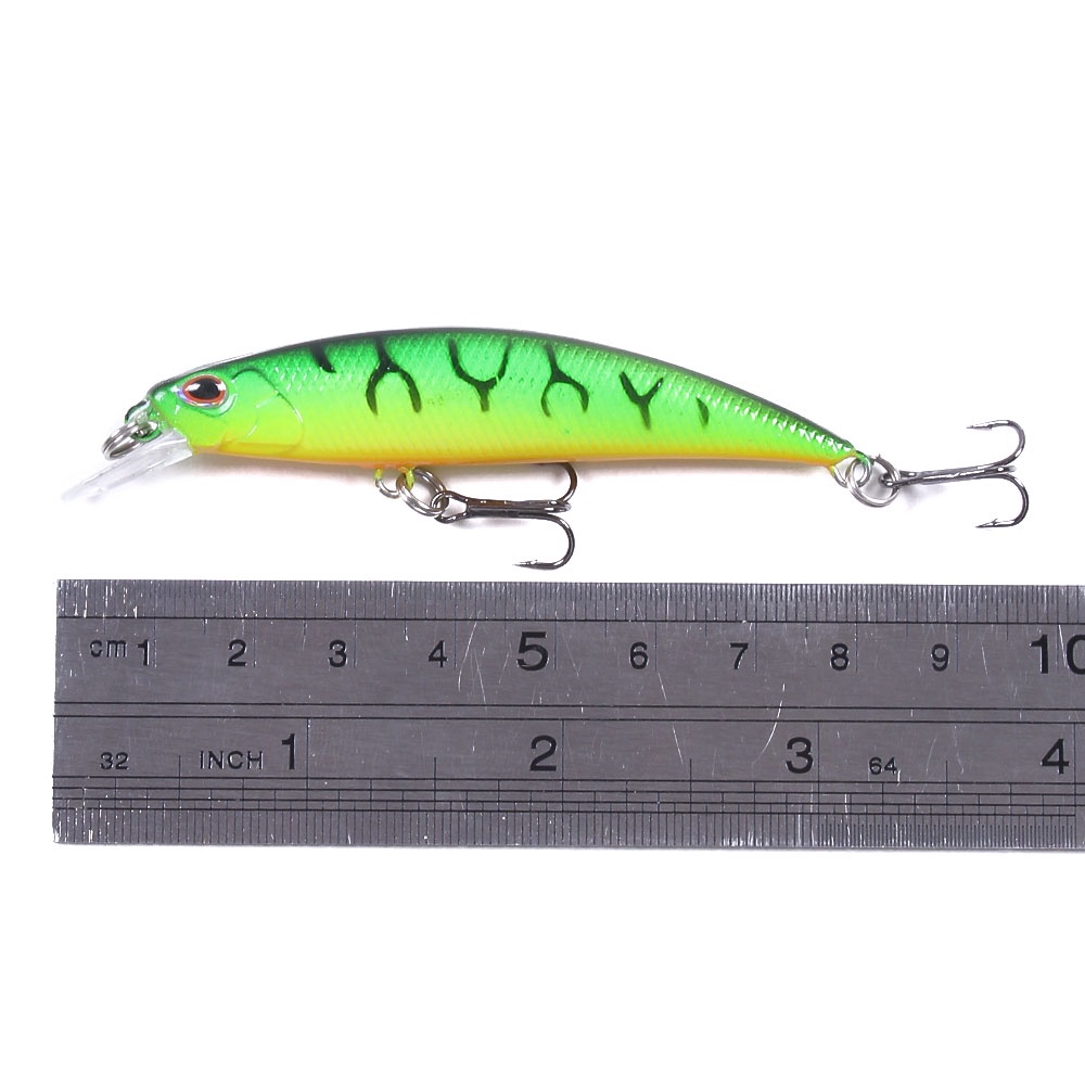 HENGJIA 1Pcs New Minnow Umpan Pancing 8cm/9g Swimbait Fishing Lure Ikan Fish Bass Bait Wobber Tackle