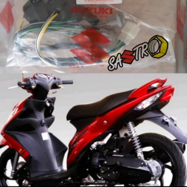 soket socket lampu reflektor depan suzuki skydrive ori sgp