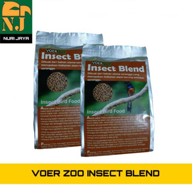 Jual VOER ZOO INSECT BLEND KHUSUS BURUNG PEMAKAN SERANGGA 225GR | Shopee Indonesia