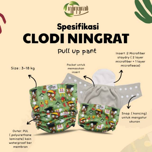 Ningrat pull up pant clodi