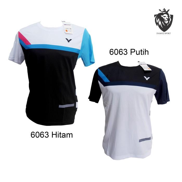 Flum | Baju Badminton Victor Import 6063 Kaos Badminton Victor Grade Ori
