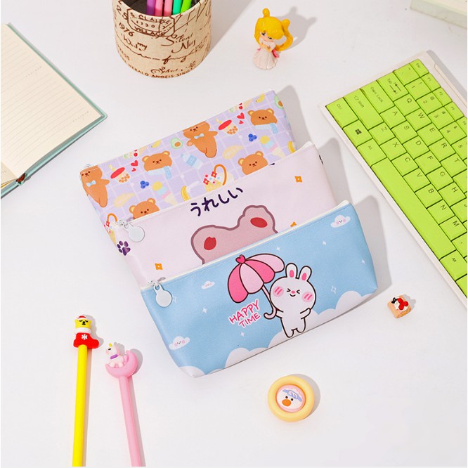 ~ PIYOSHI08 ~ Tempat Pensil Motif / Kotak Alat Tulis Dompet Aksesoris Lucu AF158