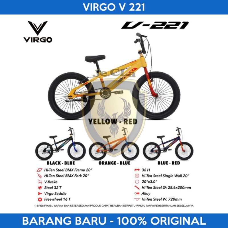 Sepeda BMX 20 Inch VIRGO V 221 By PACIFIC Ban Jumbo 3.0