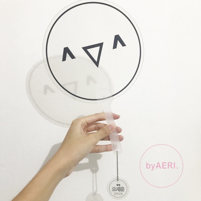 EXO Kipas Transparan Emoji / Emoticon (Kipas Transparan/ Transparent Fan EXO KPOP)