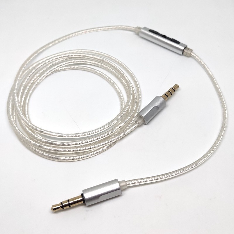 High Resolution Professional 3.5mm Aux Headphone Cable Silver Plated