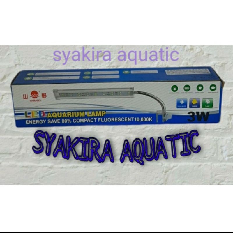 Lampu LED Lampu Tempel Aquarium LED Yamano 3Watt