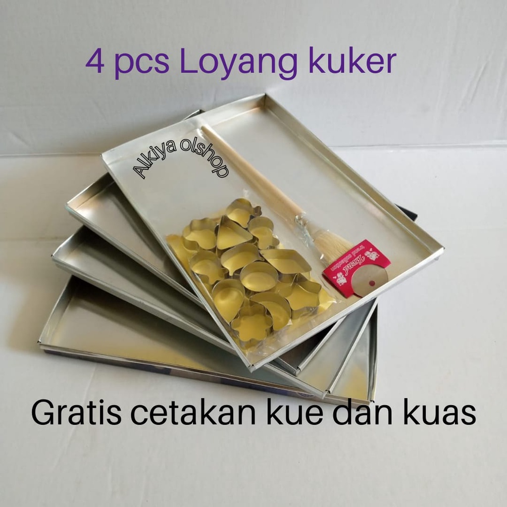 LOYANG KUKER DAN CETAKAN KUE/PAKET LENGKAP MEMBUAT KUE