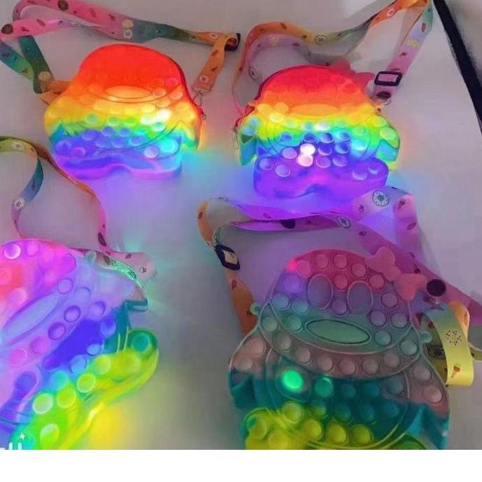 TAS POP IT LED ANAK PEREMPUAN BISA MUAT HP / TAS ANAK SLING BAG POP IT LED PEREMPUAN POP IT IMPORT [SWEETSPACE]