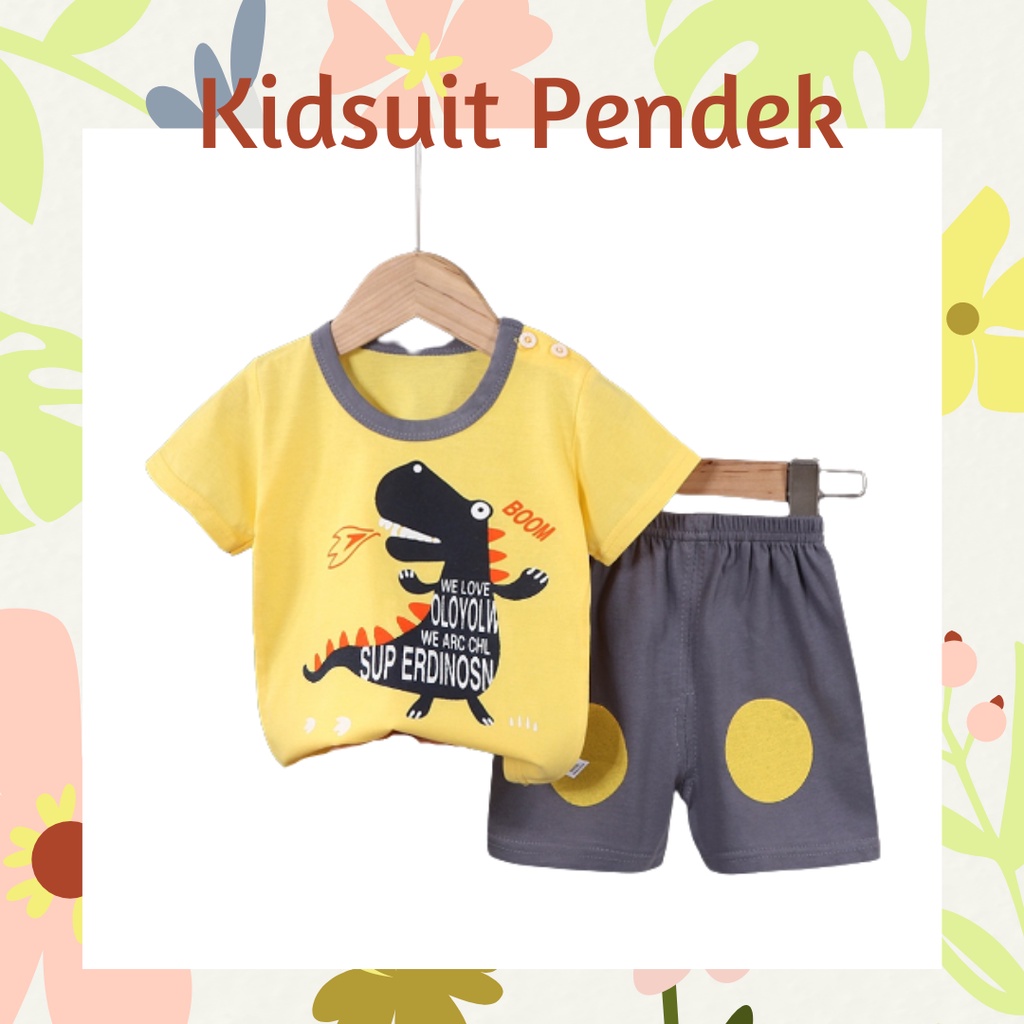 pz KIDS SUIT PENDEK Setelan Anak Bahan Kaos Lengan + Celana Berkualitas Import ebv cewek new10