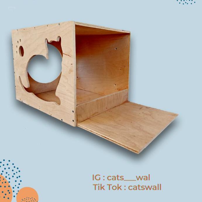 BestSeller Rumah Kucing Lompat Dinding - Kotak Kucing - Kandang 