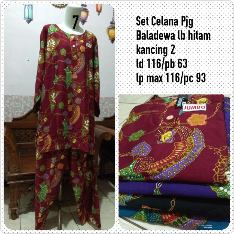 Piyama setelan lengan panjang baladewa