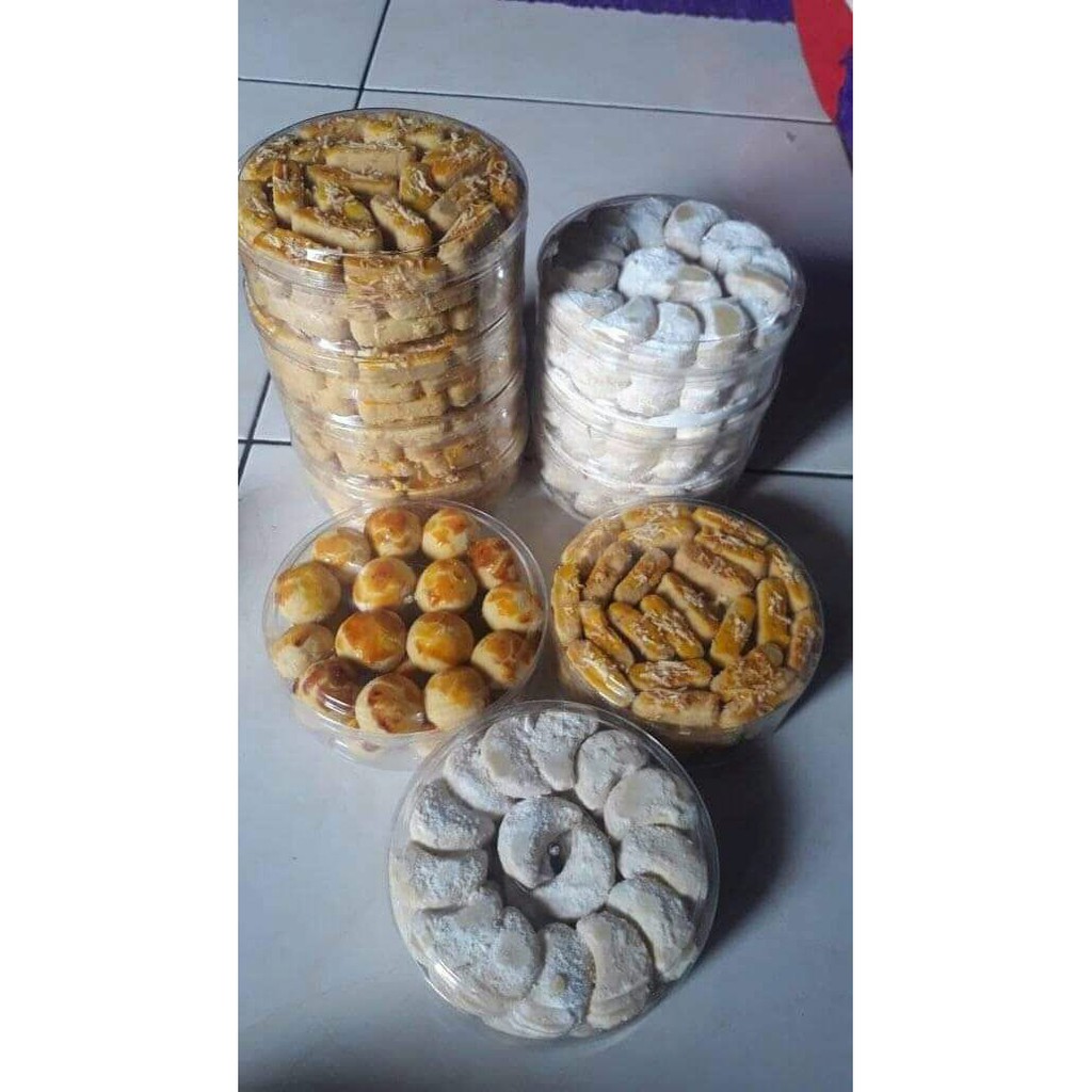 

Kue kering Putri salju, Kastangel, dan Nastar ukuran 250gr & 500gr