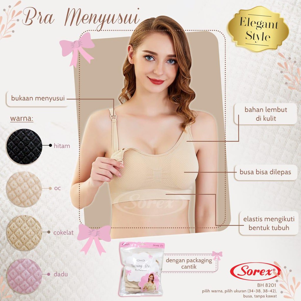 BH BRA MENYUSUI MATERNITY BRA SOREX 8201 BEST SELLER // NURSING BRA PREMIUM