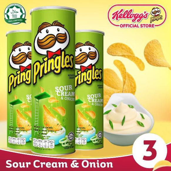 

Bundle 3Pcs Pringles Sour Cream & Onion 107Gr