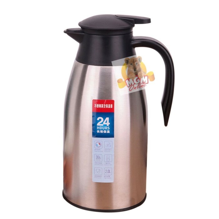 Termos Air panas tuang Full Stainless 2.0L / Vaccum Jug 2.0L / 2000ml