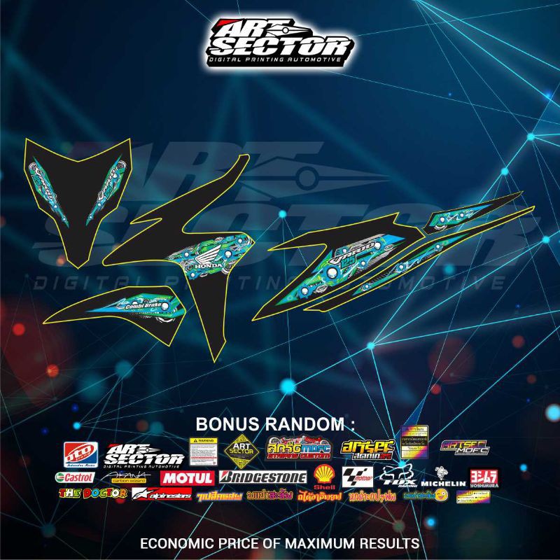 striping transparan VARIO 125 OLD COMBI BRAKE 0181