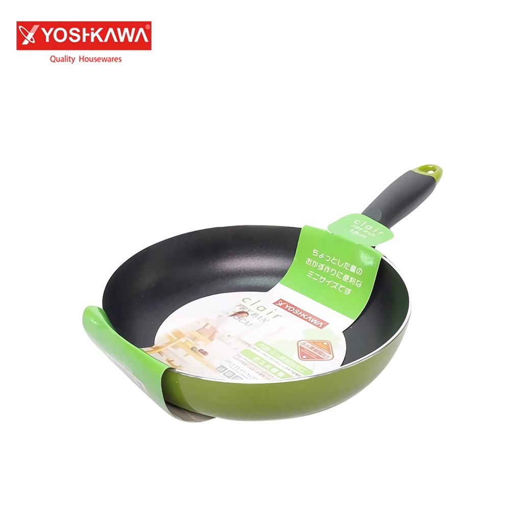 

YOSHIKAWA Panci Penggorengan Anti Lengket 18 CM Frying Pan EVL-CL-12-09 Hijau