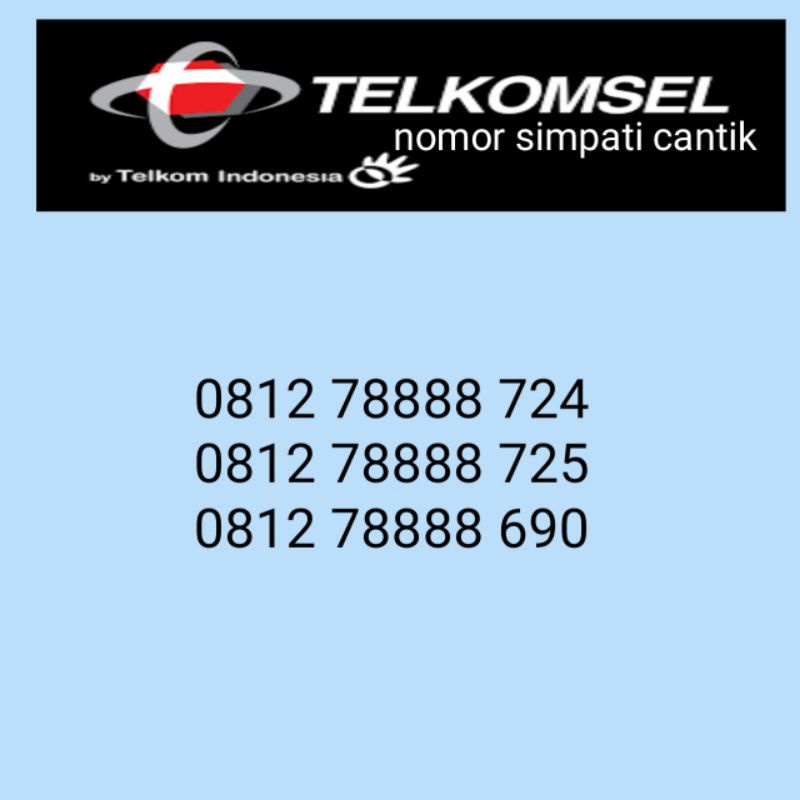 Nomor simpati cantik Combo Sakti kwartet 8888 murah