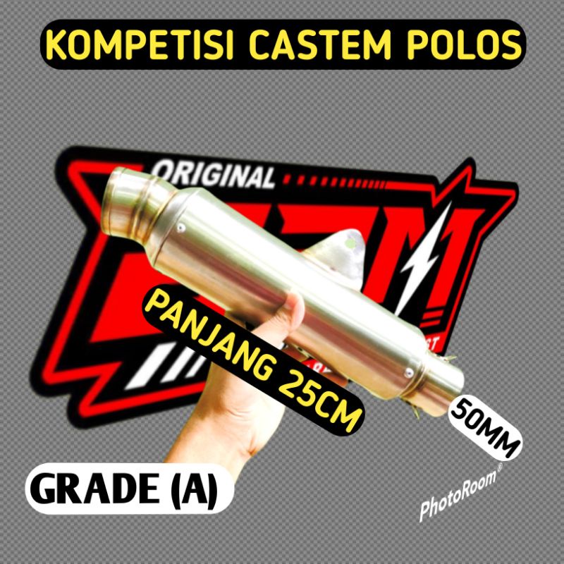 Slincer Knalpot Kompetisi Kastem Polos Ori Produk BRM model Knalpot dpj jrm wrx dos dsm cts rms Bss 