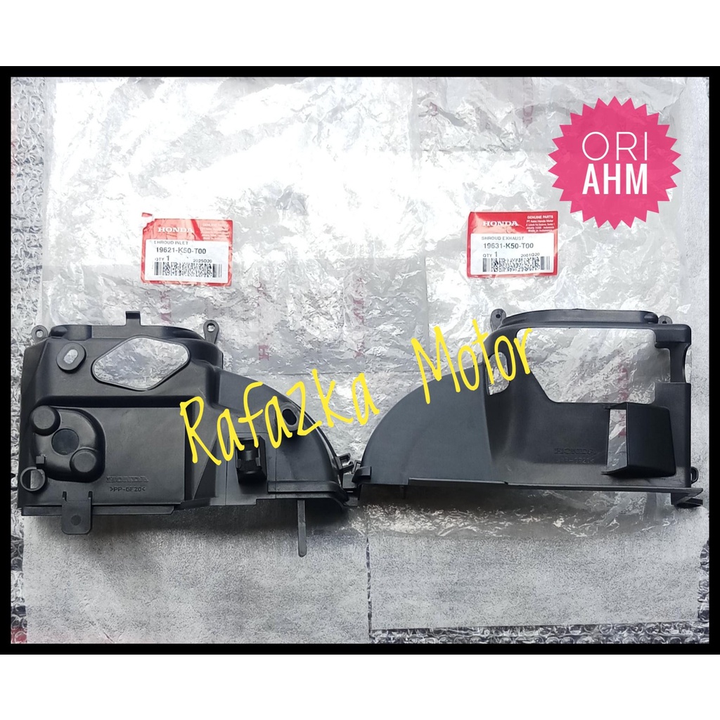 Shroud Inlet Exhaust Cover Kaper Tutup Mesin Atas Bawah Set BeAT Sporty eSP Vario 110 eSP 19631K50T0