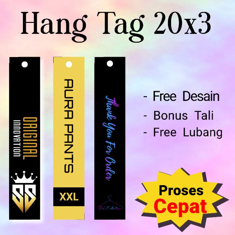 

Hang tag 20x3 Hang tag custom hang tag murah label baju