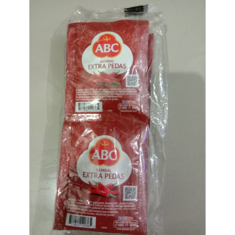 

Saus Sambal Extra Pedas ABC(Isi 10 Saset)