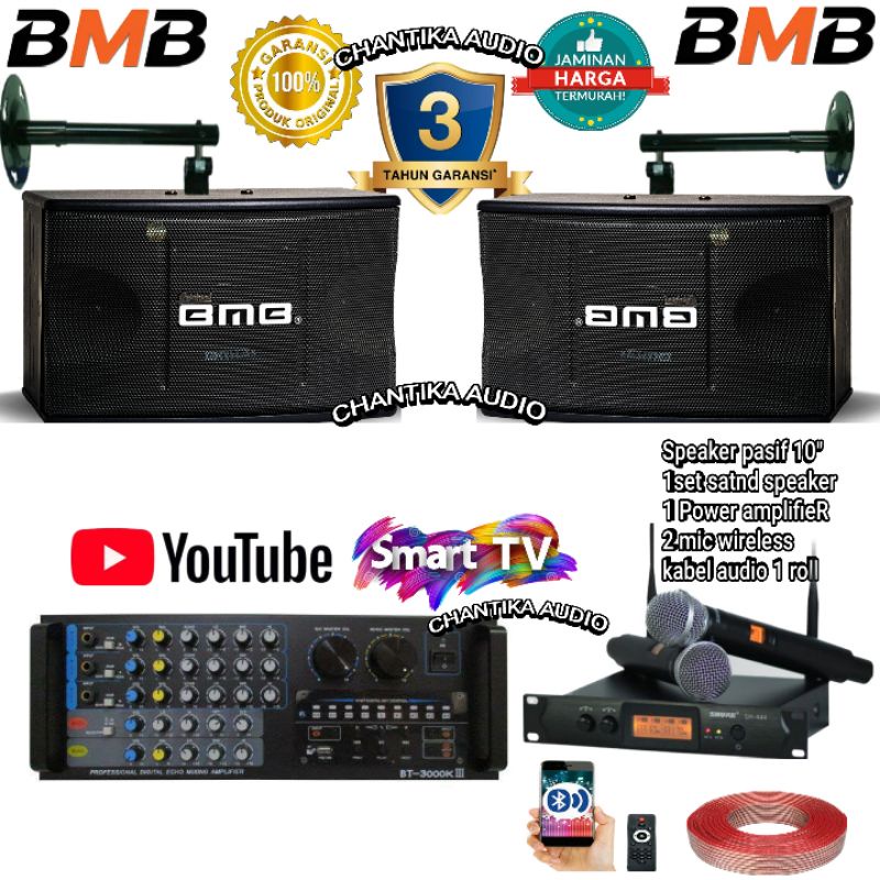 Paket Karaoke Speaker bmb 10 inch Original kualitas terbaik harga termurah
