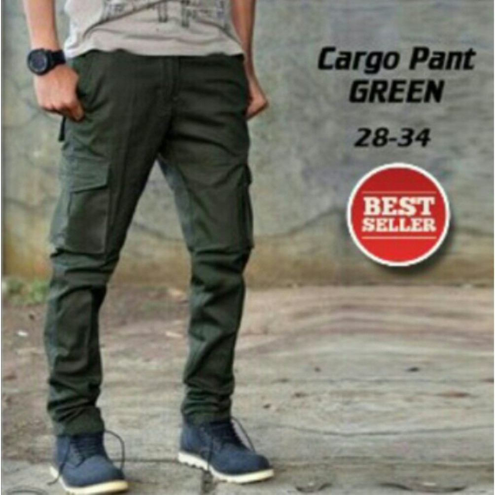 NEW Celana Pria Kargo Panjang Hijau Army ||Celana PDL || Celana Tracking Celana Keren
