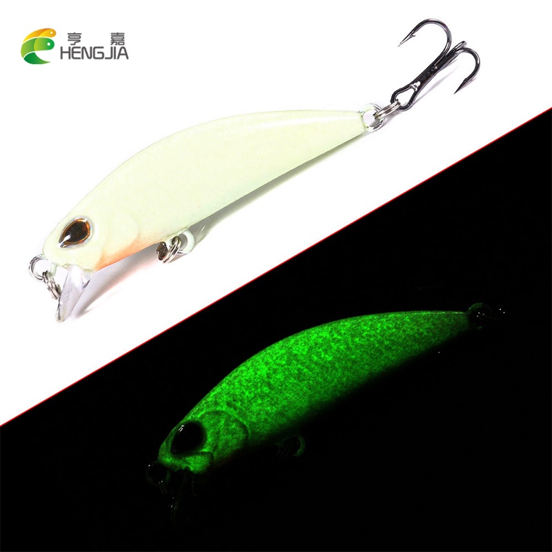 Hengjia 1pc Umpan Pancing Ikan Minnow Luminous 5.6cm / 5g