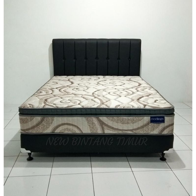 Spring Bed Romance Feelings Plush Top 180 X 200 Hb R Omeo Full Set Shopee Indonesia