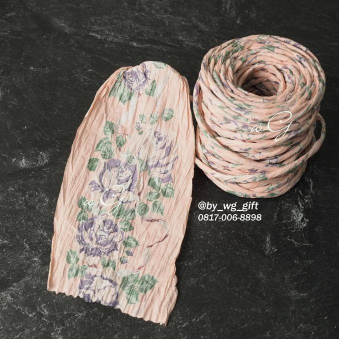 

Pita Tali Kertas - Pink - Motif 13 ; L 10 Cm; P 25 Yard 019