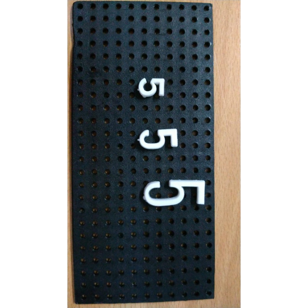 

Huruf angka Plastik Papan Rate/Moviboard Uk, 0,5 inch (1 cm)